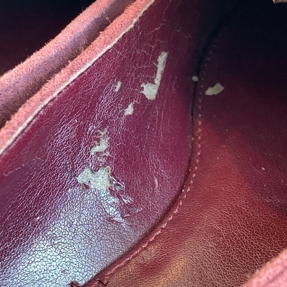 Marc Fisher | Suede Burgundy Slip On Loafers 6 1/2 - Picture 4 of 13